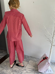 Long Sleeve Pj Set Red Stripe