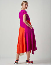 Tease multicolor multipanel A line dress