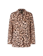 Leopard Shirt Jacket in Scuba Jersey