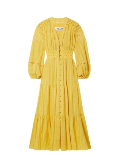 Gigi Dress  in Yoke Yellow