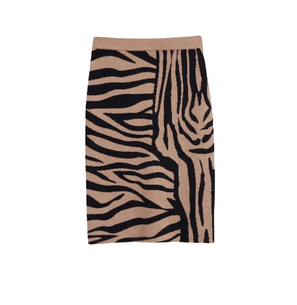 Camel Zebra Skirt