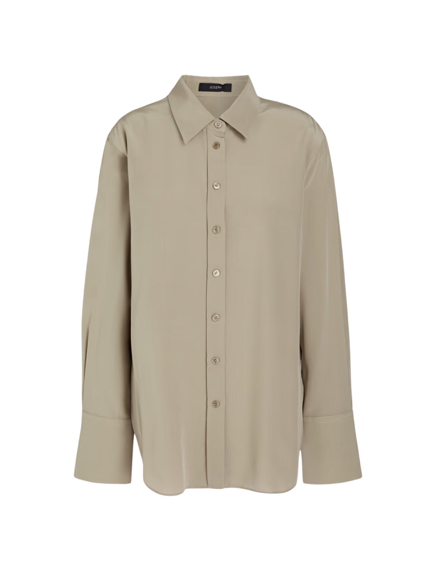 Joe Silk Crepe Pewter Shirt