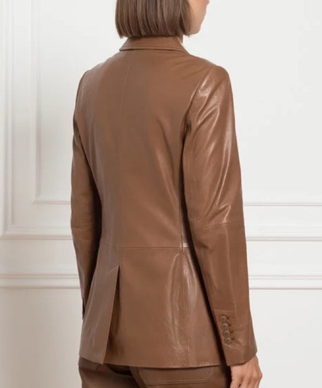 Oscuri Tan Leather Jacket