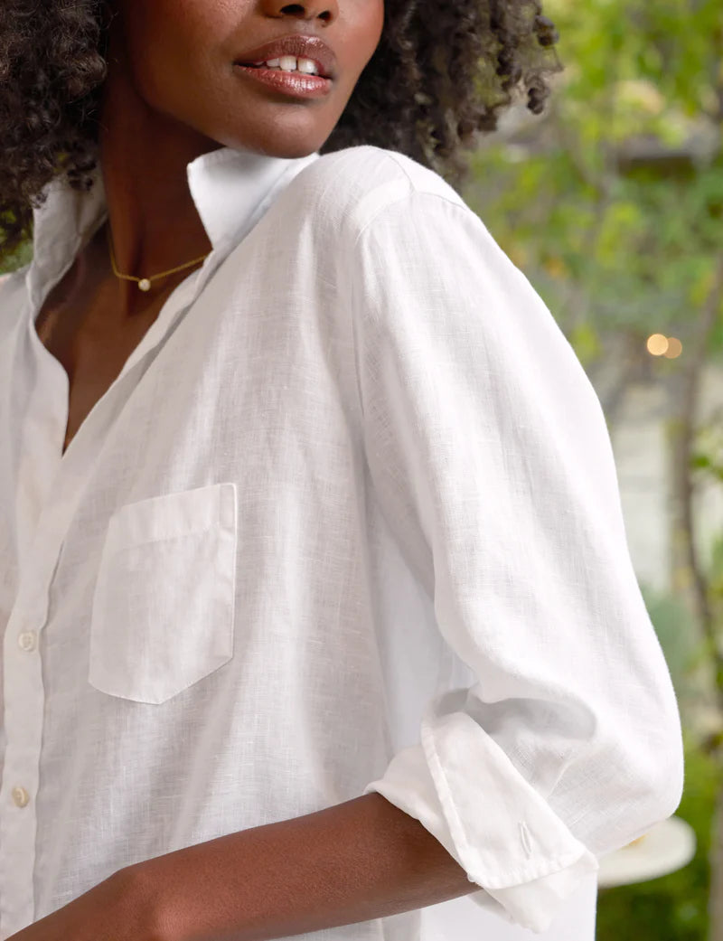 Eileen Linen Shirt  White