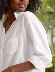 Eileen Linen Shirt  White