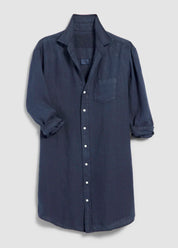 Mary Classic Shirtdress Navy