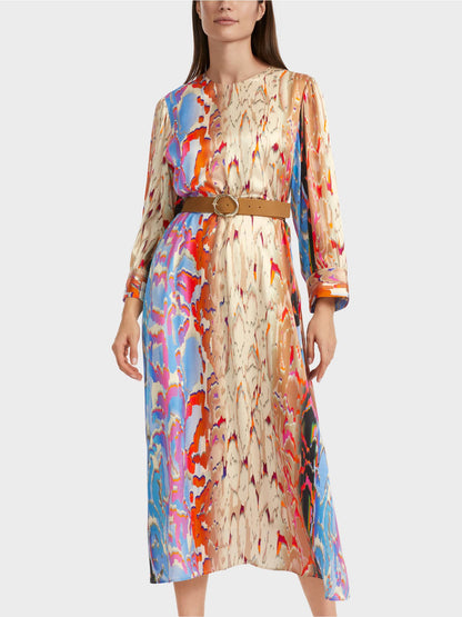 Colourful silk dress