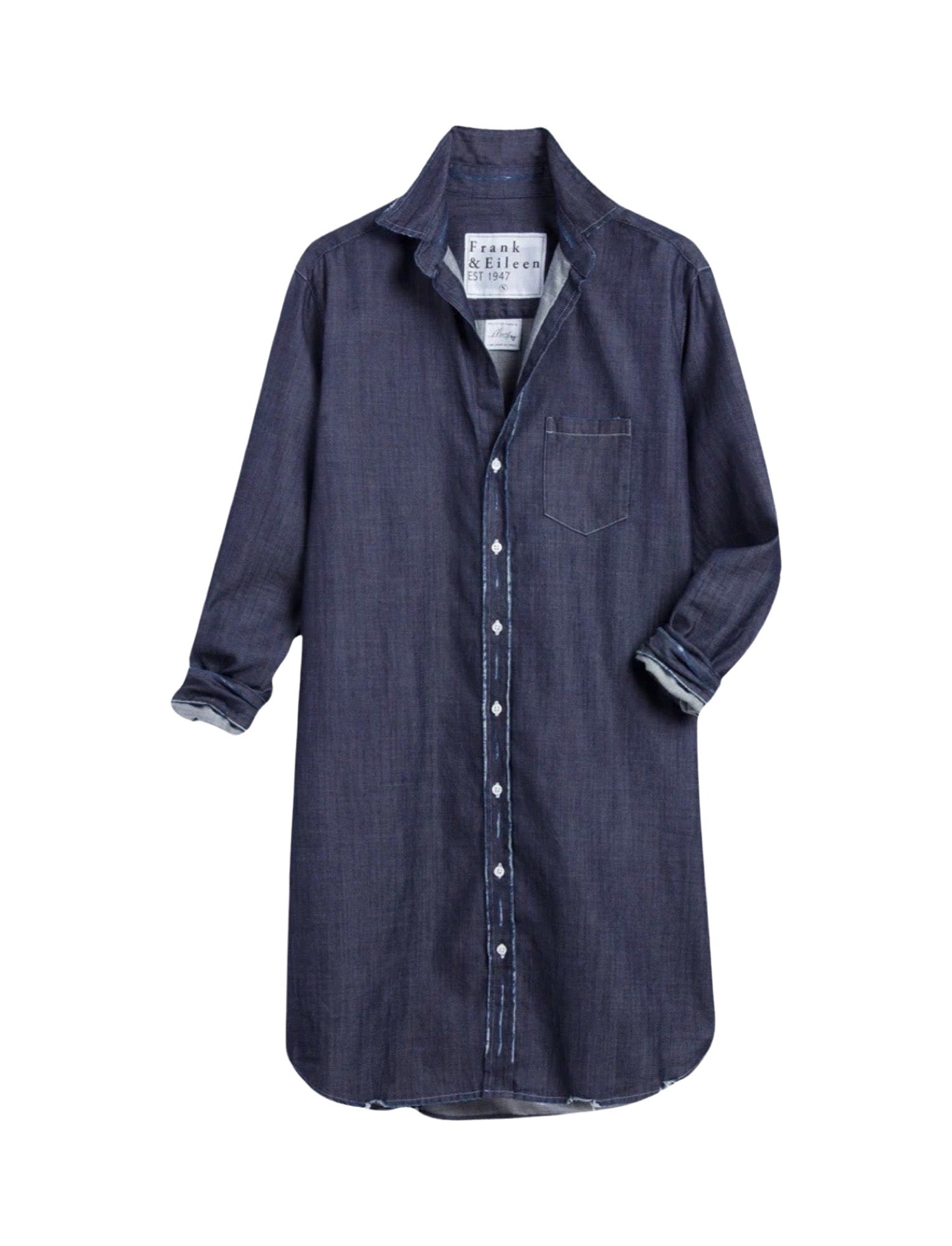 Mary Classic Shirtdress DISTRESSED RINSE DENIM