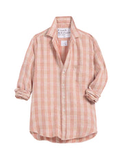 Eileen Relaxed Button-Up Shirt Red, Cream Plaid