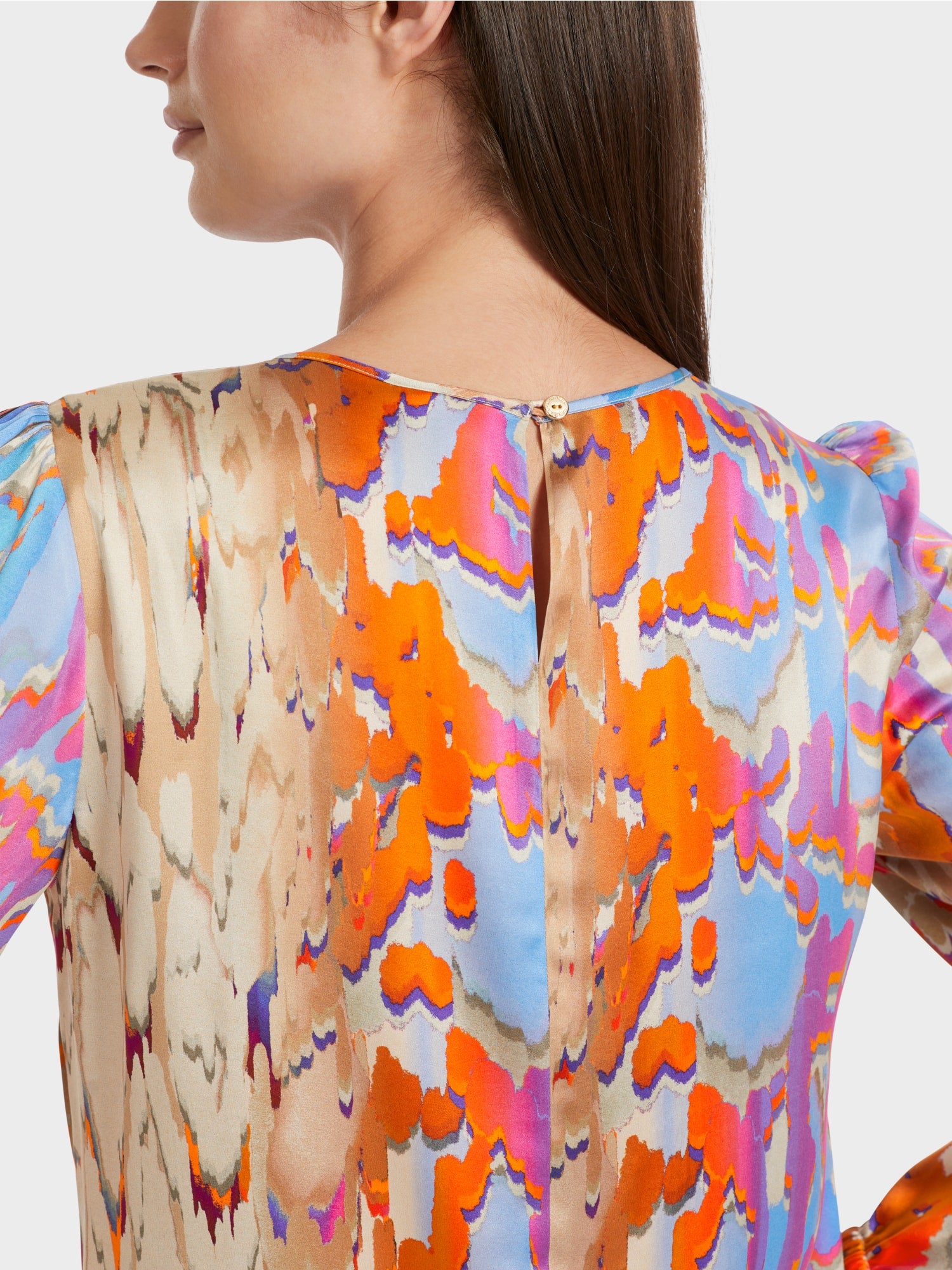 Colourful silk blouse