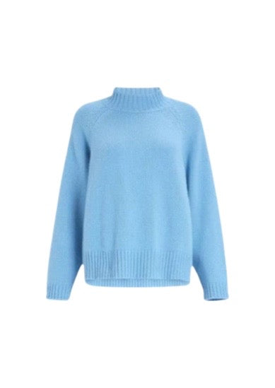 Sesamo Silk and Wool Blue Sweater