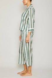 Sato Pajama Set - Evergreen Stripe