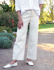 Wexford Wide Leg Linen Pant Cement