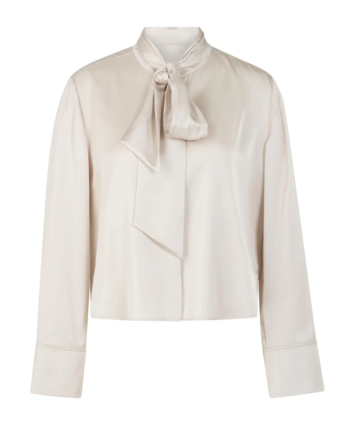 Marc Cain Tie Neck Blouse Smoke