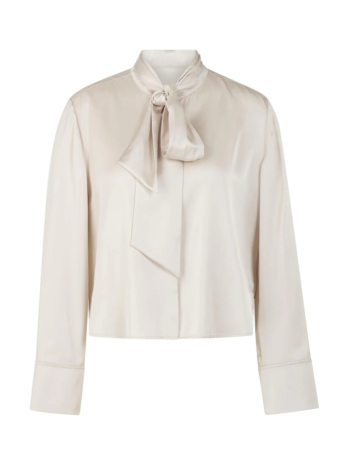 Marc Cain Tie Neck Blouse Smoke