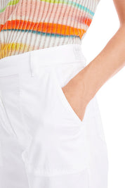 Cropped Trousers White