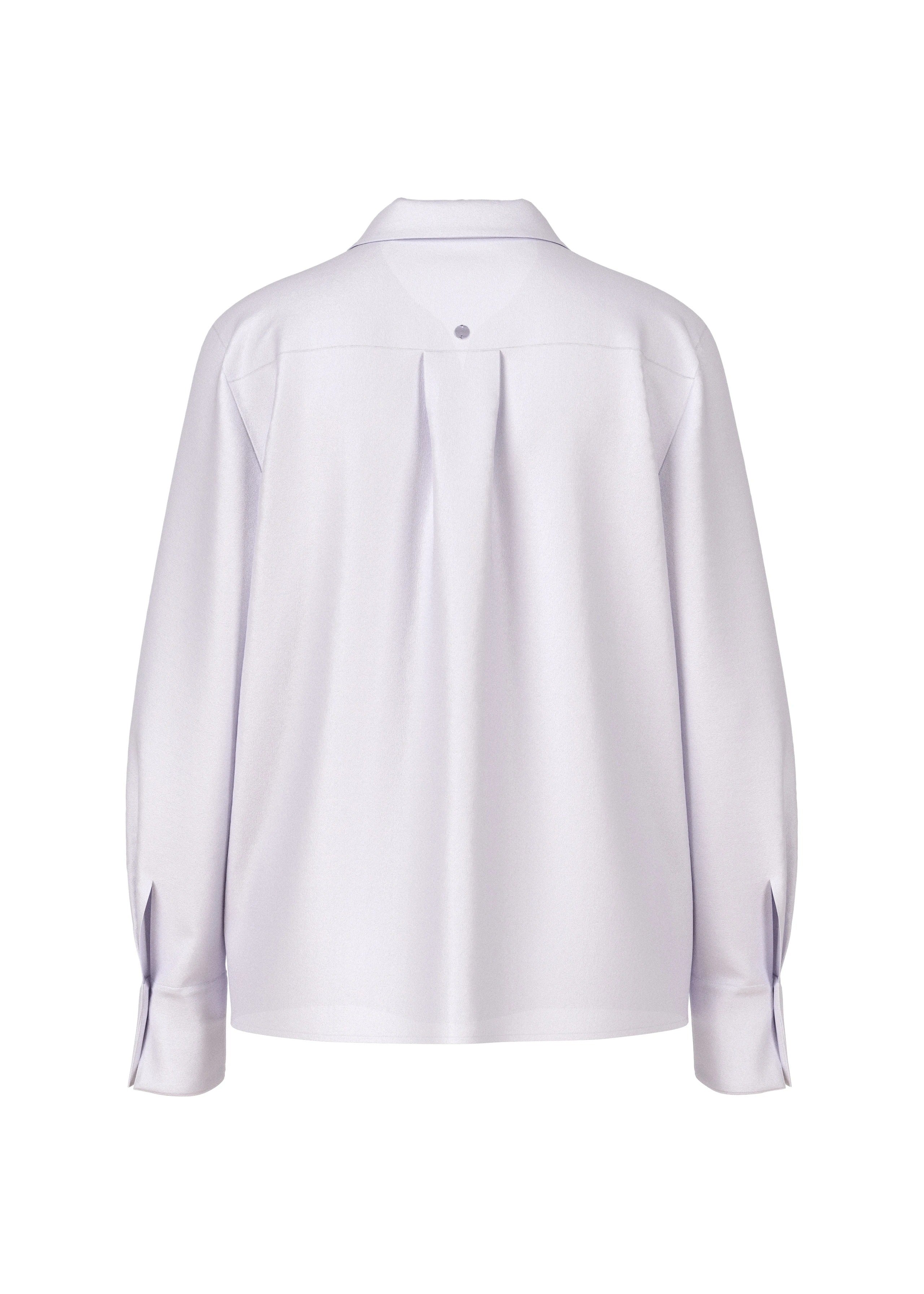Silk Blouse With Flounce Smoke
