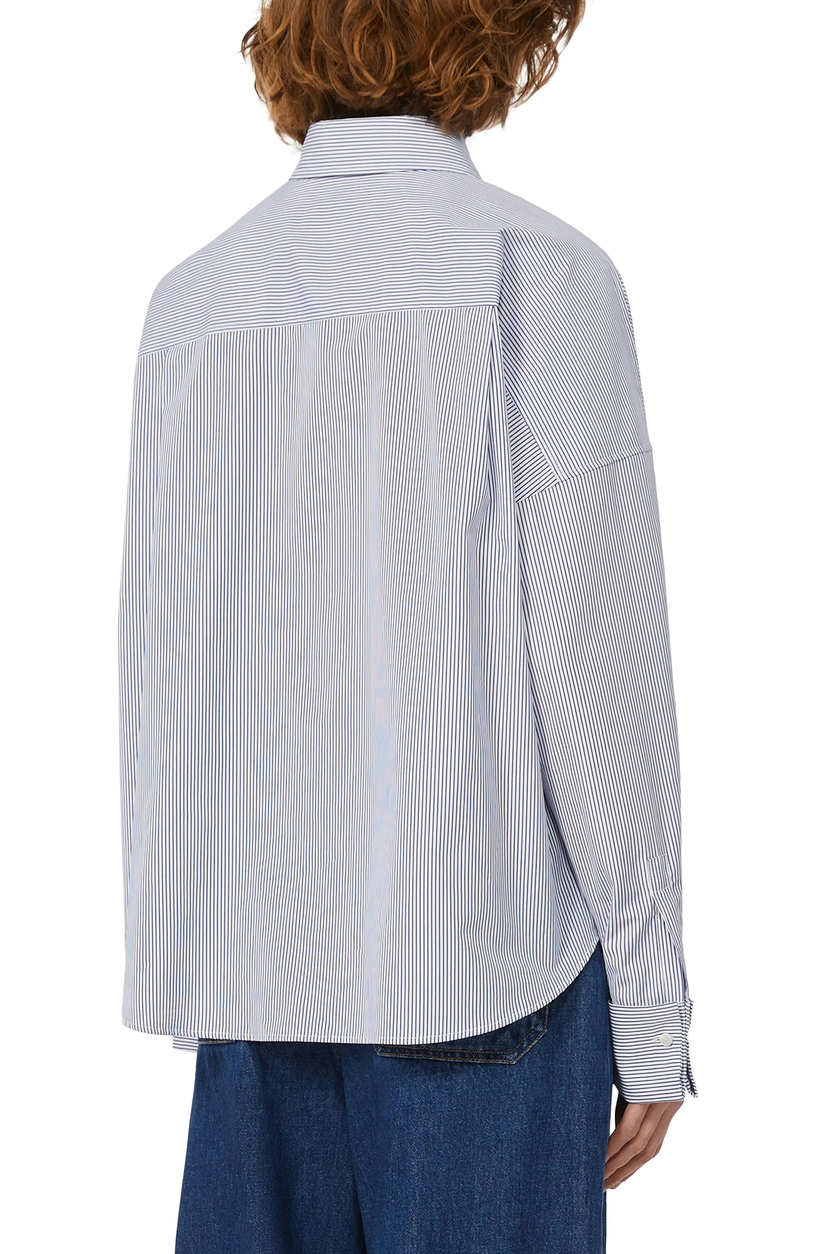 Arturo Stripe Oversize Cotton Poplin Shirt