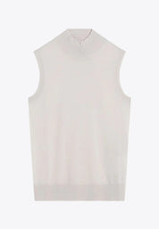 Slalom Sleeveless Turtleneck White