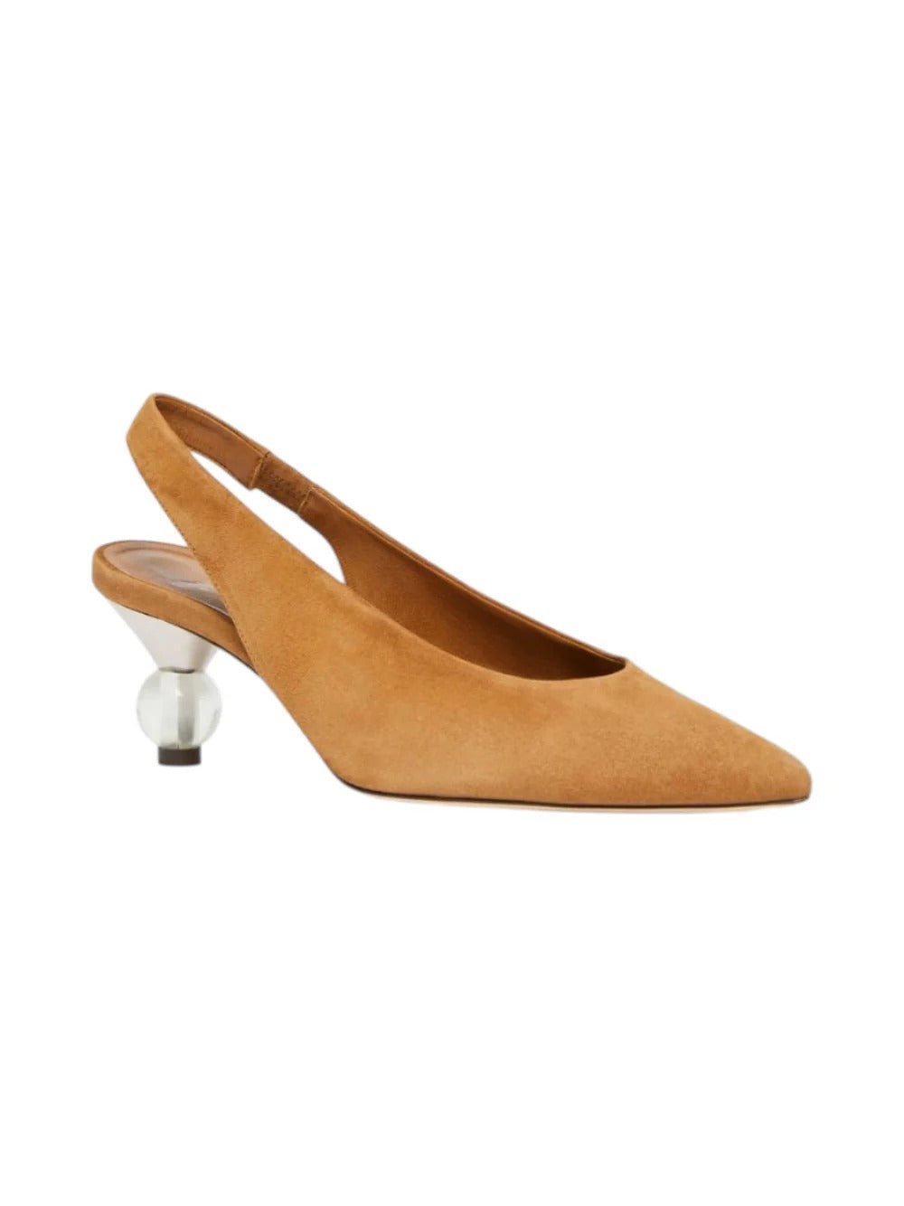 Orma Pointed Toe Slingback Pumps Camel