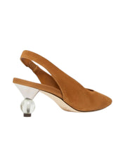 Orma Pointed Toe Slingback Pumps Camel