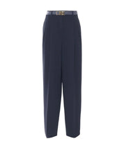 Studio Max Mara Neottia Navy Belted Trousers