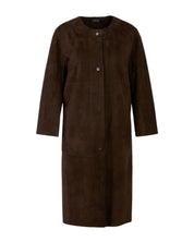 Suede Coat Dark Wood