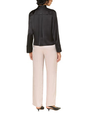 Tie Neck Blouse Black