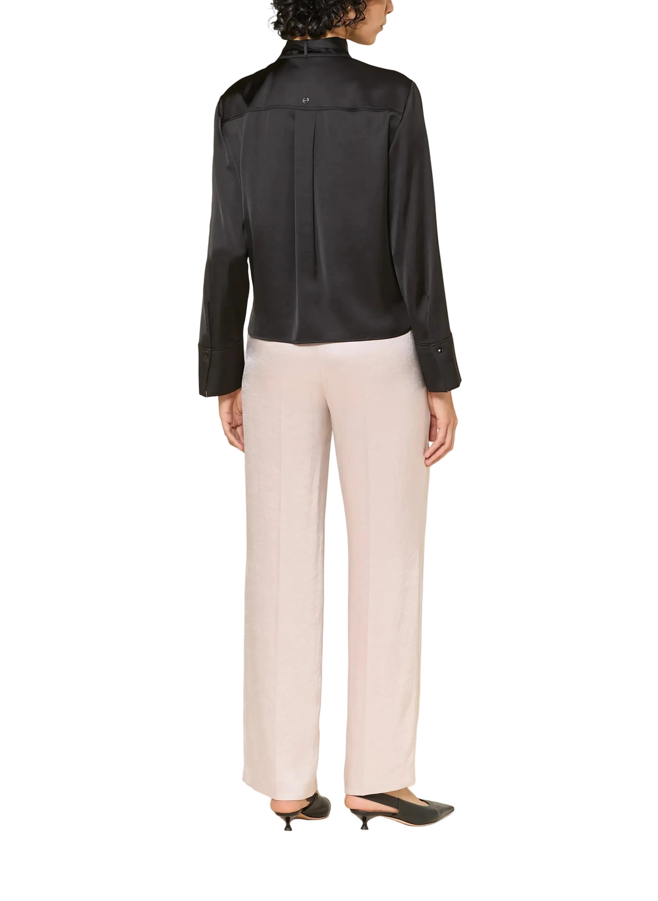 Tie Neck Blouse Black