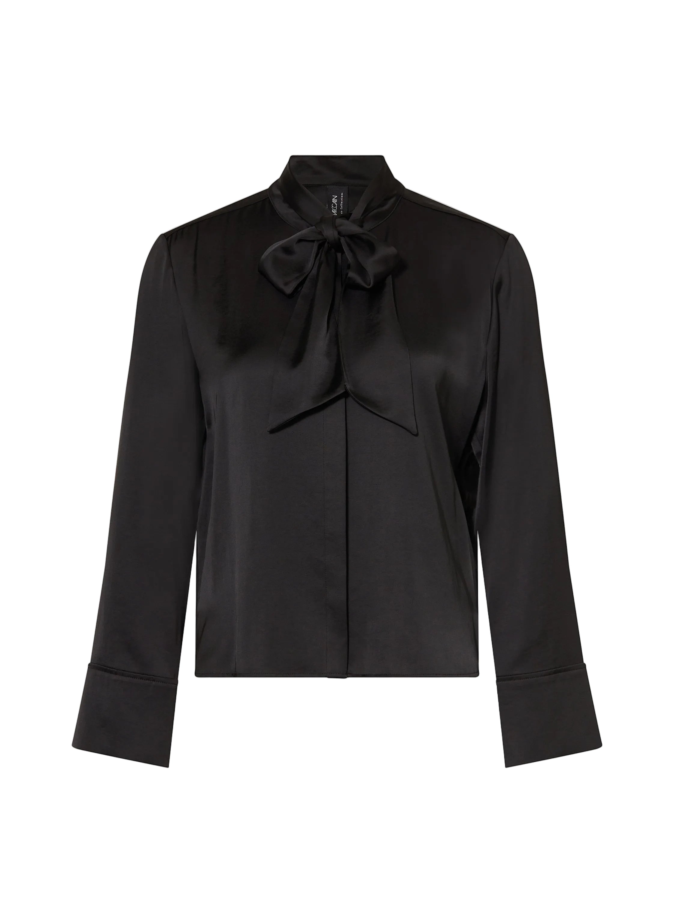 Tie Neck Blouse Black