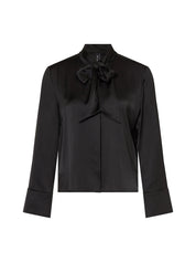 Marc Cain Tie Neck Blouse Black