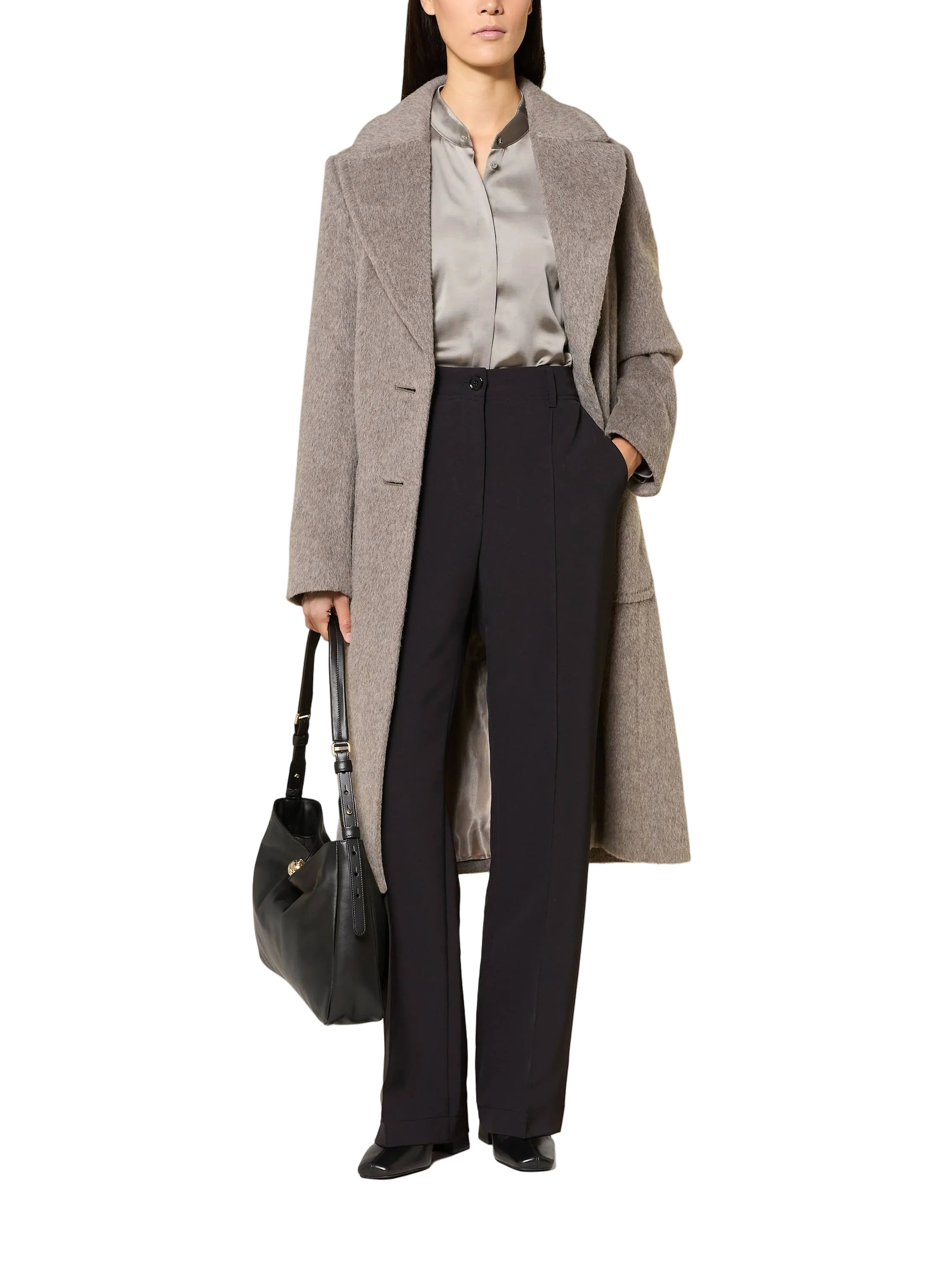 Alpaca Coat Charcoal