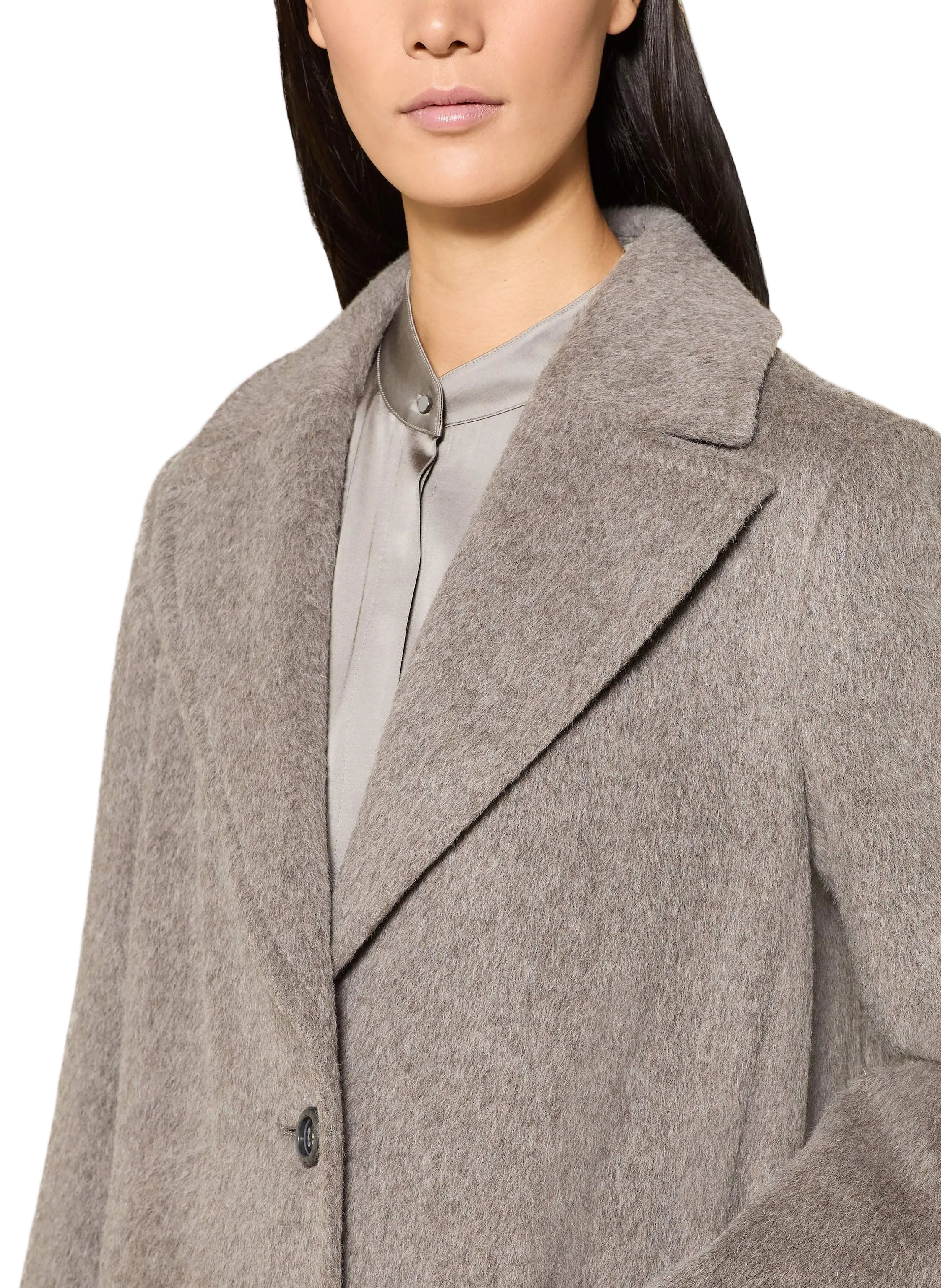 Alpaca Coat Charcoal