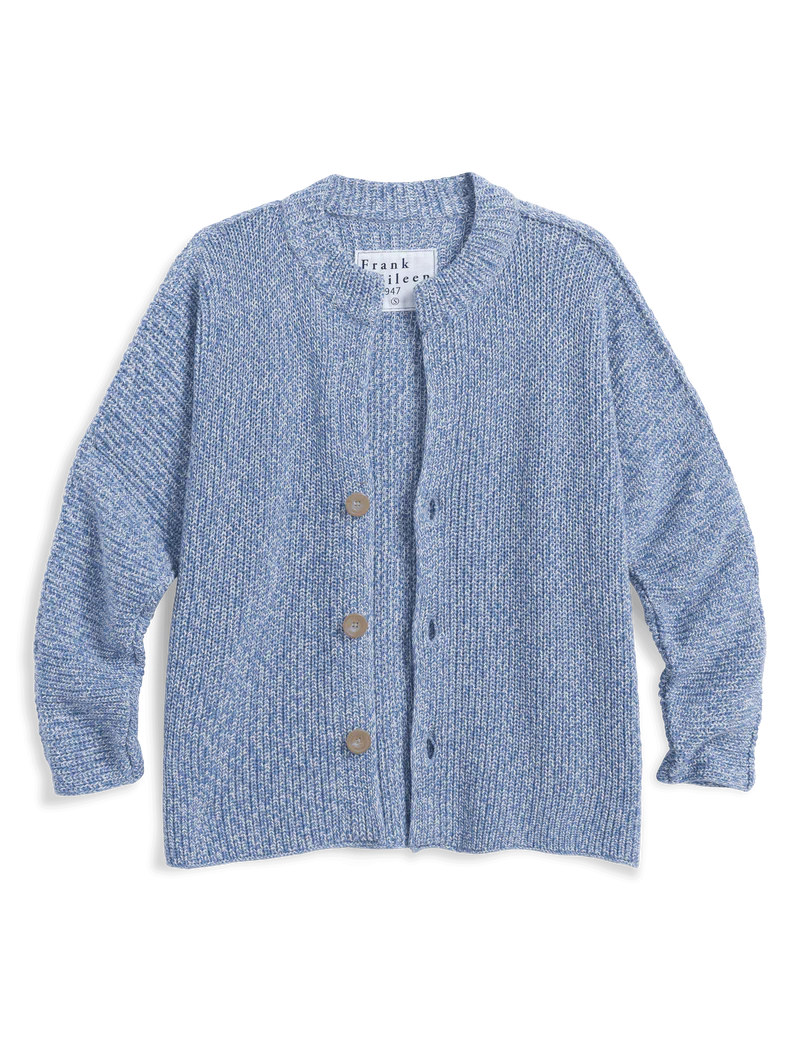 Montecito Crew Neck Cardigan Blue