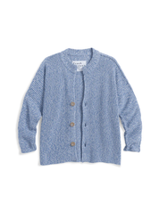 Frank & Eileen Montecito Crew Neck Cardigan Blue