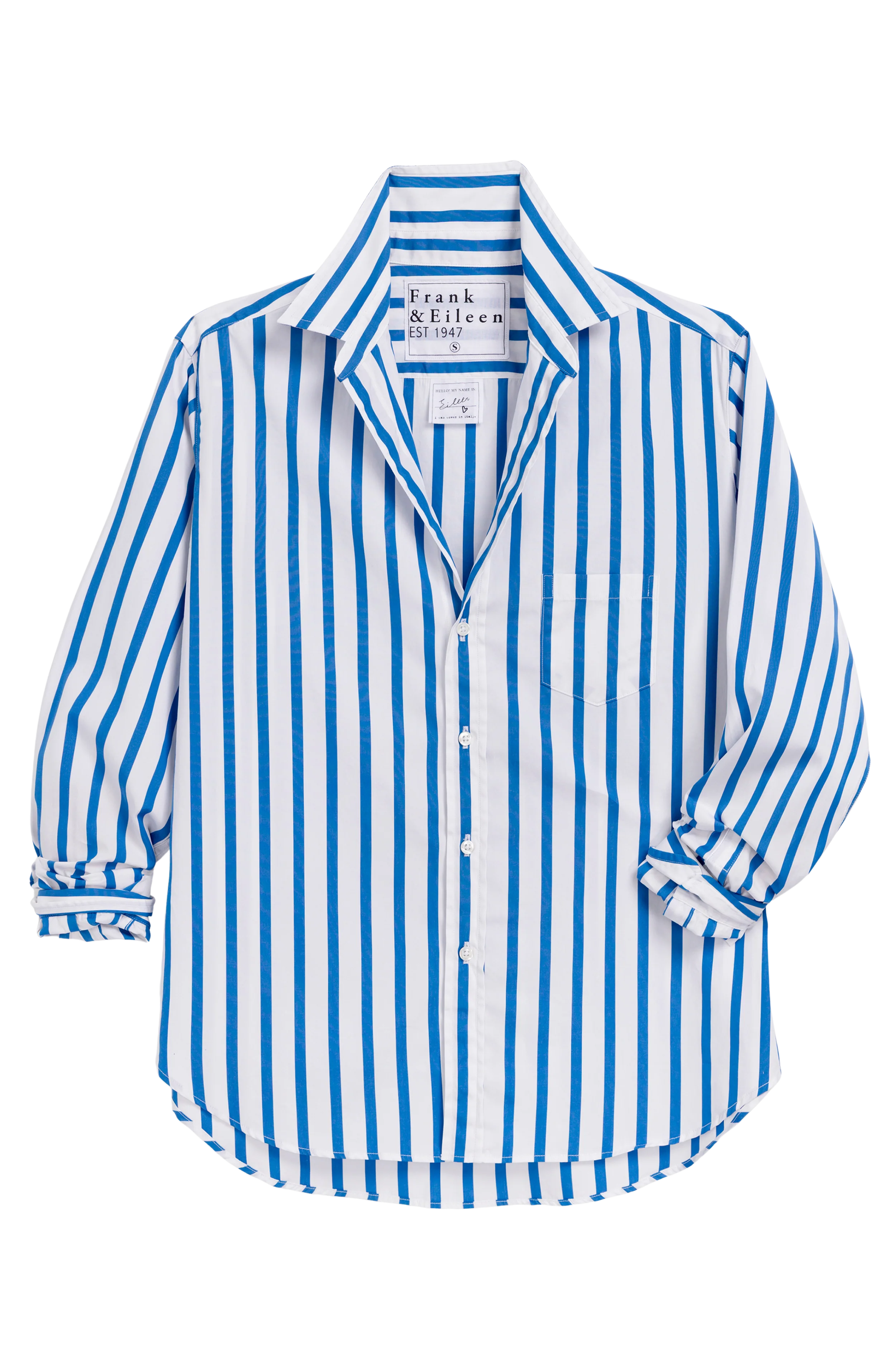 Eileen Relaxed B/U Blue & White Stripe