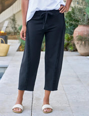 Bibi Barrel Leg Sweatpant Navy