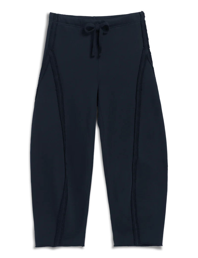 Bibi Barrel Leg Sweatpant Navy