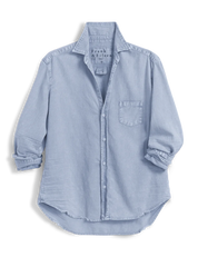 Eileen Relaxed Button-Up Shirt Blue