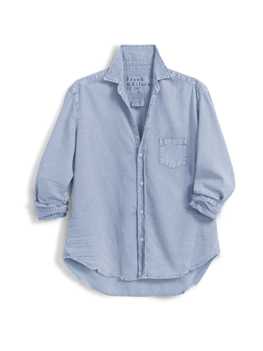 Frank & Eileen Eileen Sweatshirt Button-Up Shirt Blue