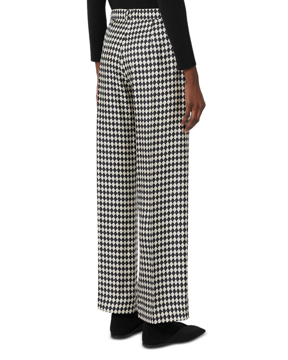Rieti Silk Print Pants