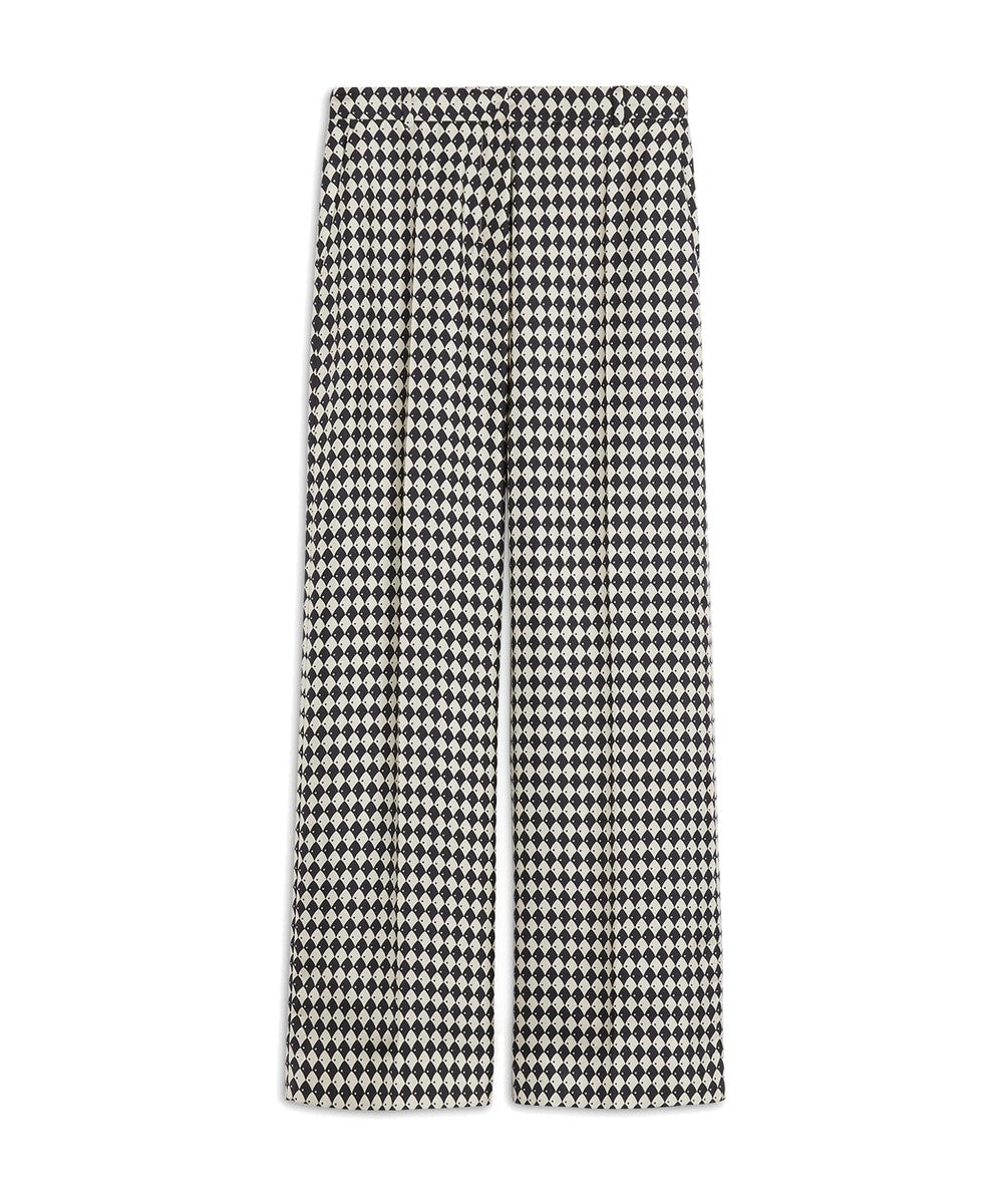 S Max Mara Rieti Silk Print Pants