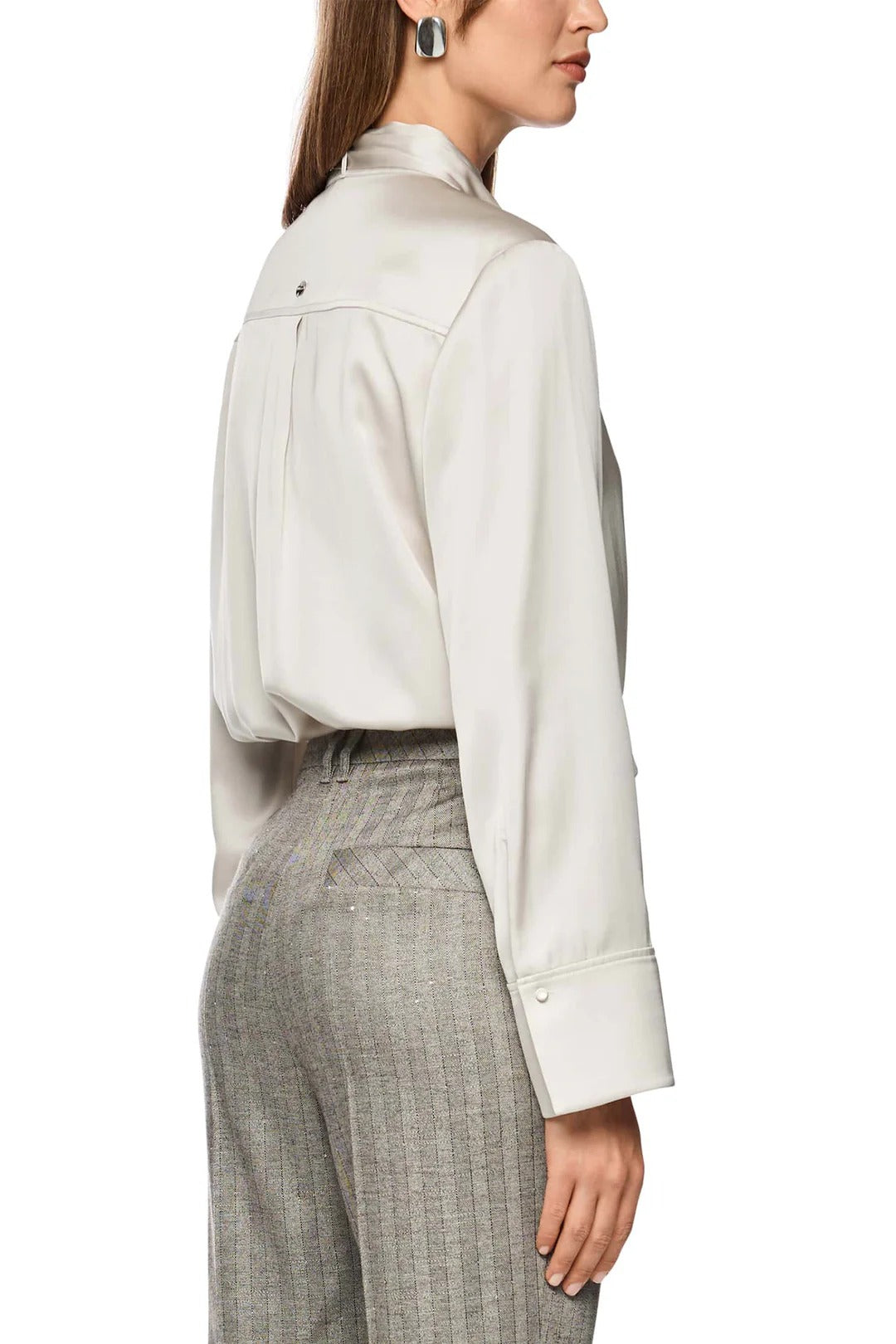 Tie Neck Blouse Smoke