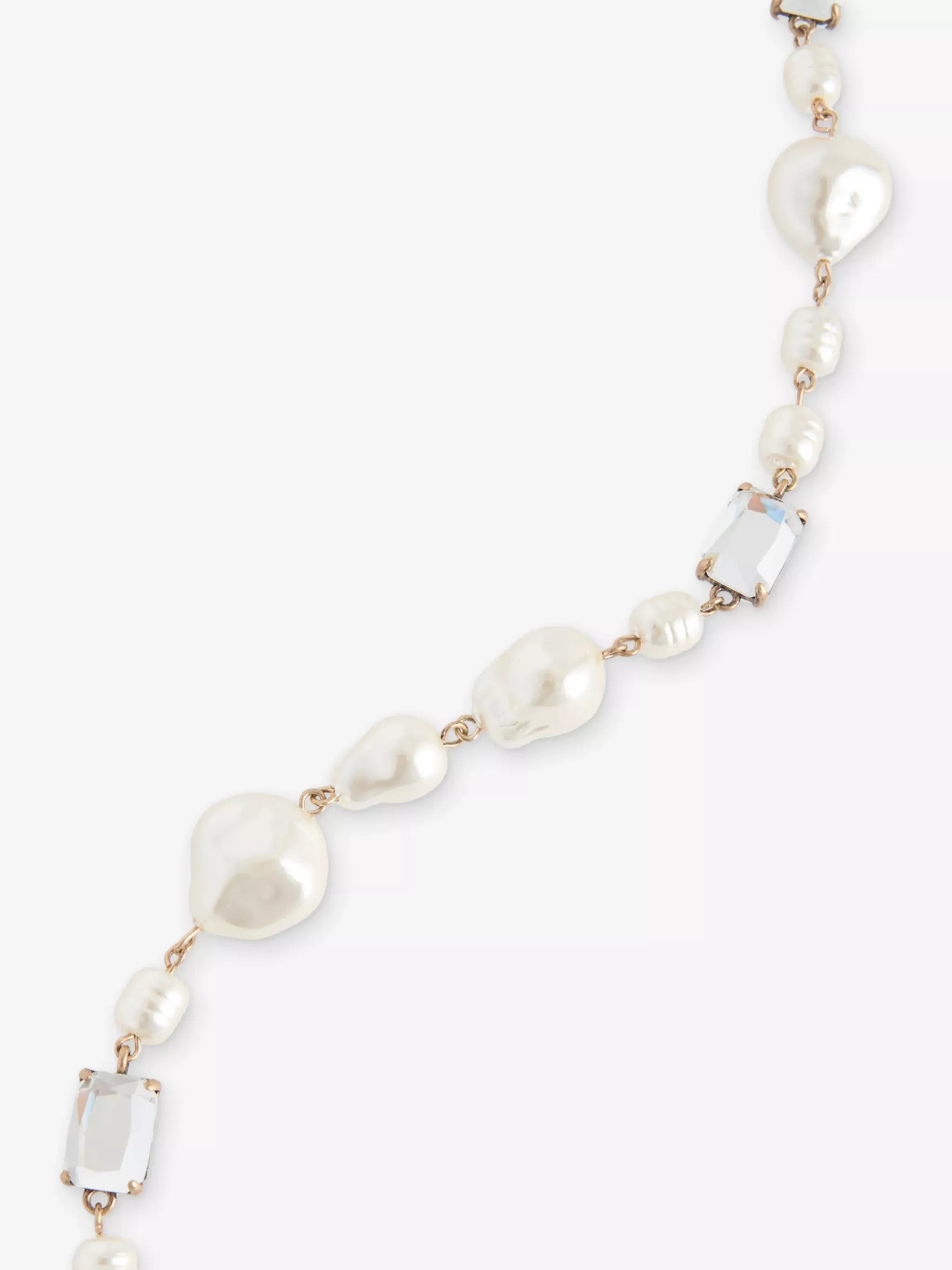 Creso Ivory Metal & Glass Necklace