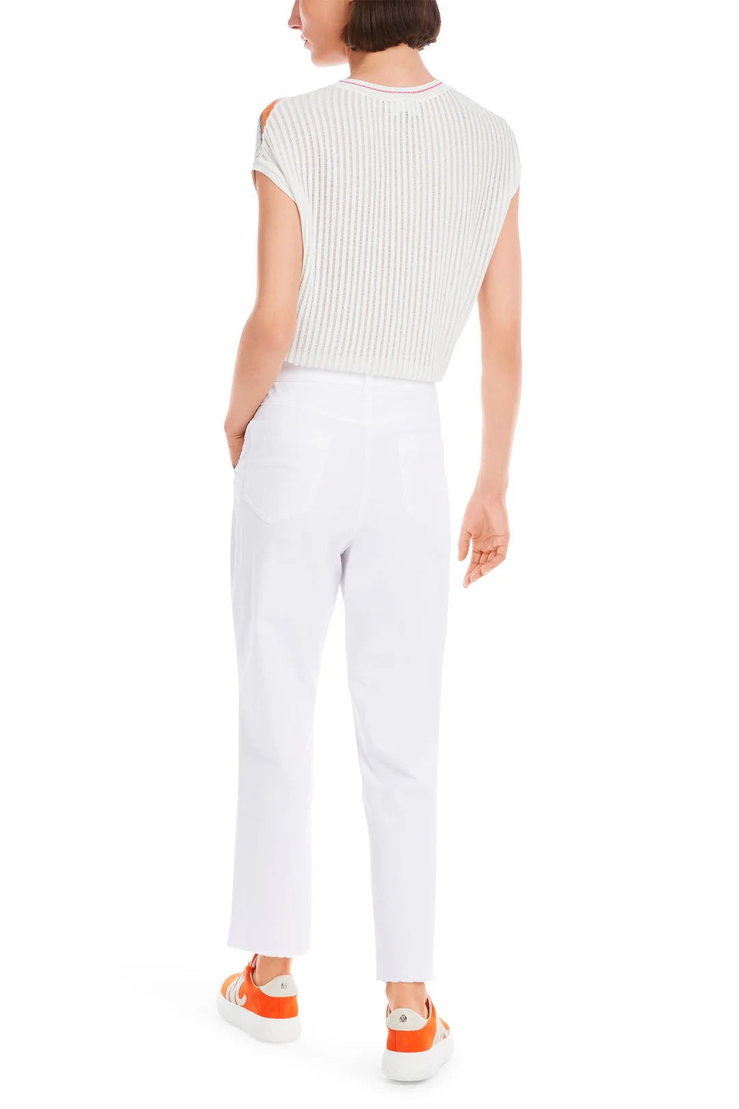 Cropped Trousers White