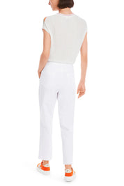 Cropped Trousers White