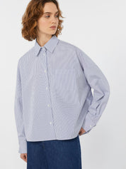 Arturo Stripe Oversize Cotton Poplin Shirt