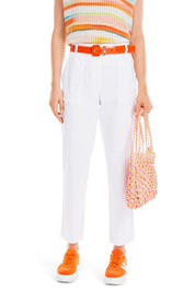 Cropped Trousers White