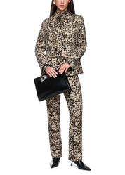 Blazer In Scuba Jersey Leopard Print