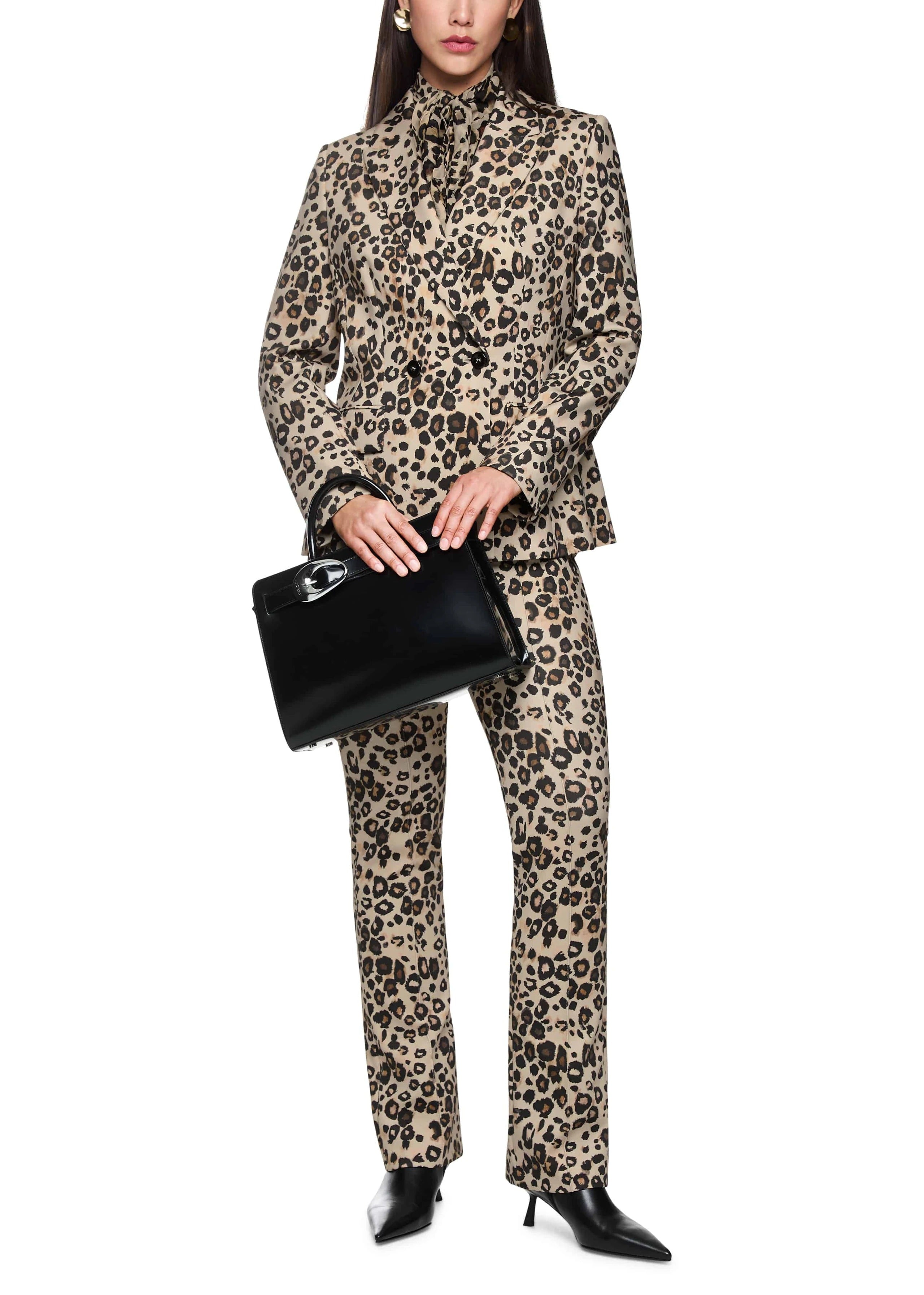 Blazer In Scuba Jersey Leopard Print